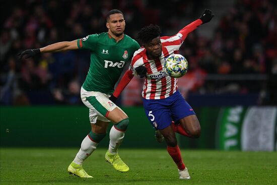 Spain Soccer Champions League Atletico - Lokomotiv