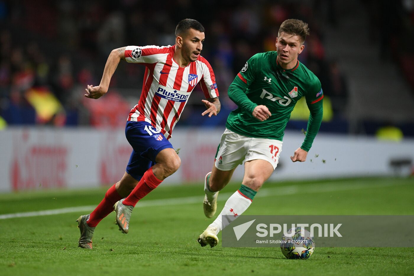 Spain Soccer Champions League Atletico - Lokomotiv