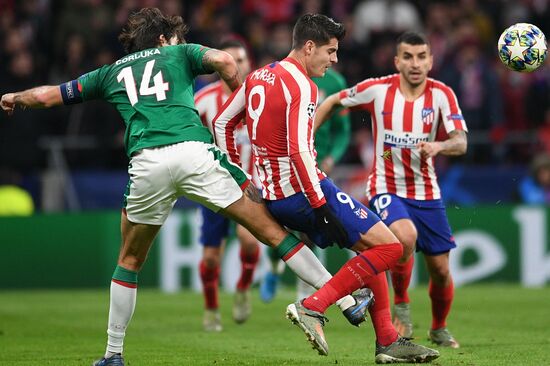 Spain Soccer Champions League Atletico - Lokomotiv