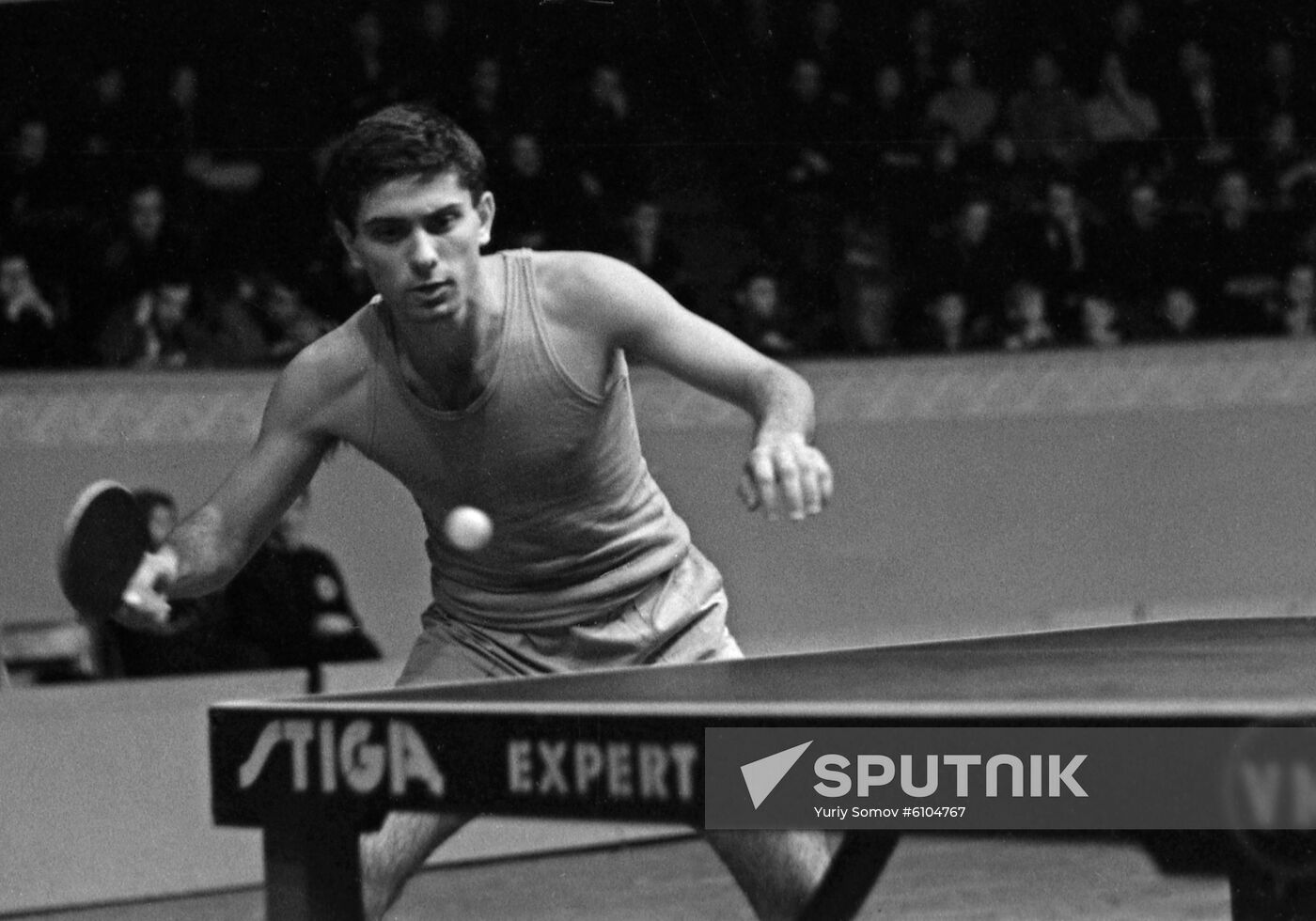 Soviet tennis player Nikolai Novikov