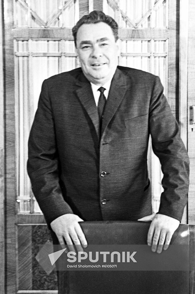 Soviet politician Leonid Brezhnev