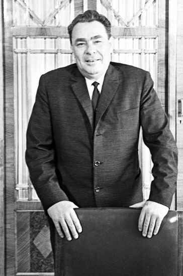 Soviet politician Leonid Brezhnev