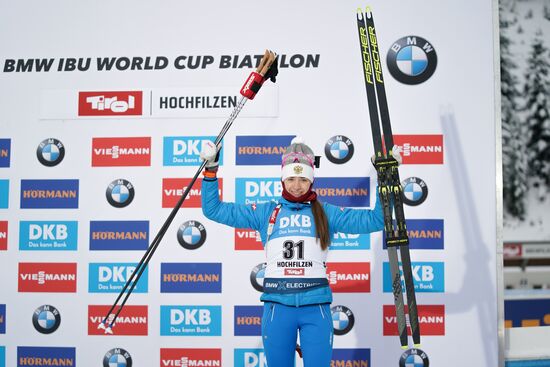Austria Biathlon World Cup Sprint Women