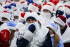 Participants attend a Santa Claus festival on VDNH, in Moscow, Russia. Location: Russia, Moscow. Author: Evgeny Odinokov/Sputnik. Russia New Year Preparations