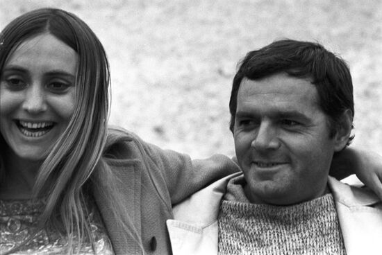 Actress Larisa Kadochnikova and film director Yury Ilyenko