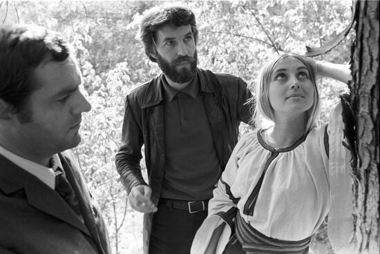 Director Yury Ilyenko and actors Larisa Kadocnikova and Boris Khmelnitsky