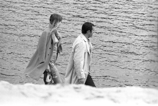 Actress Larisa Kadocnikova and director Yury Ilyenko