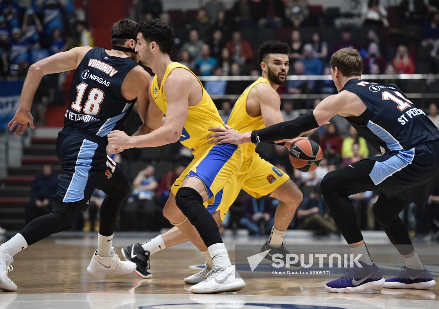 Russia Basketball Euroleague Zenit - Maccabi