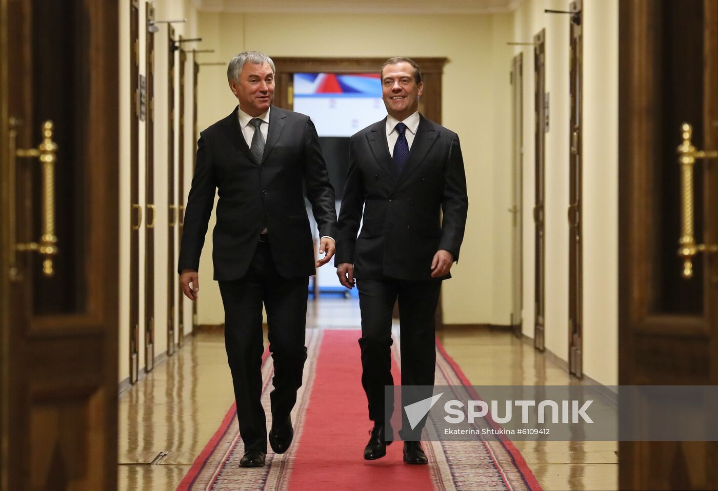 Russia Medvedev Parliament