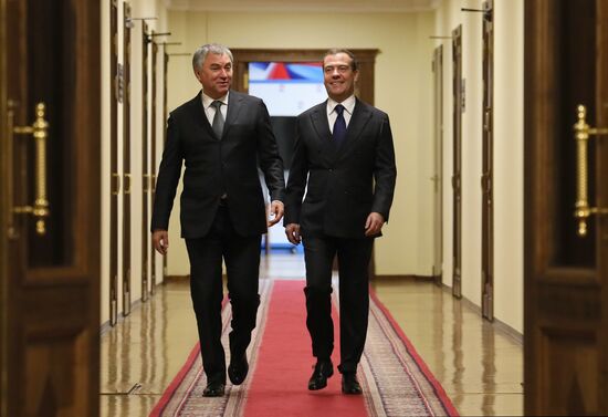 Russia Medvedev Parliament