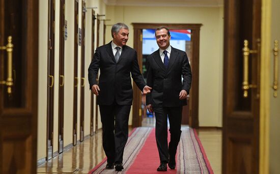 Russia Medvedev Parliament