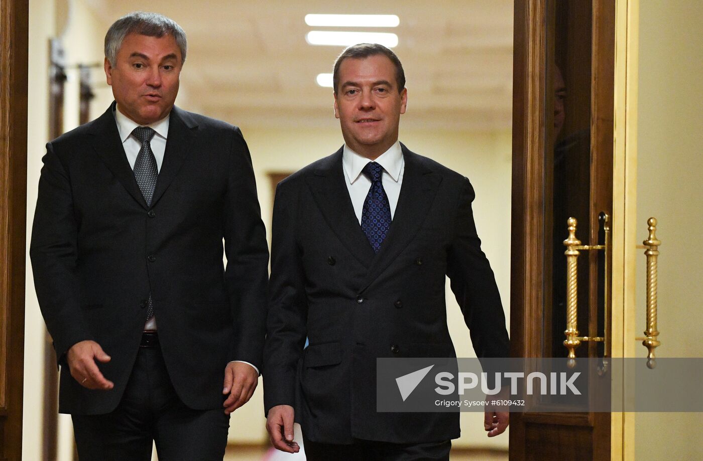 Russia Medvedev Parliament