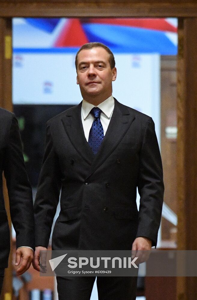 Russia Medvedev Parliament