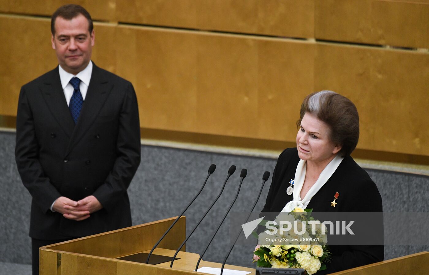 Russia Medvedev Parliament