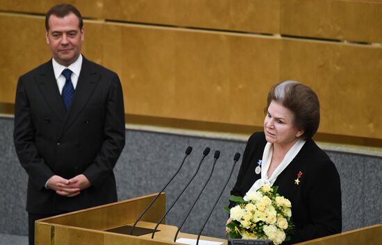 Russia Medvedev Parliament
