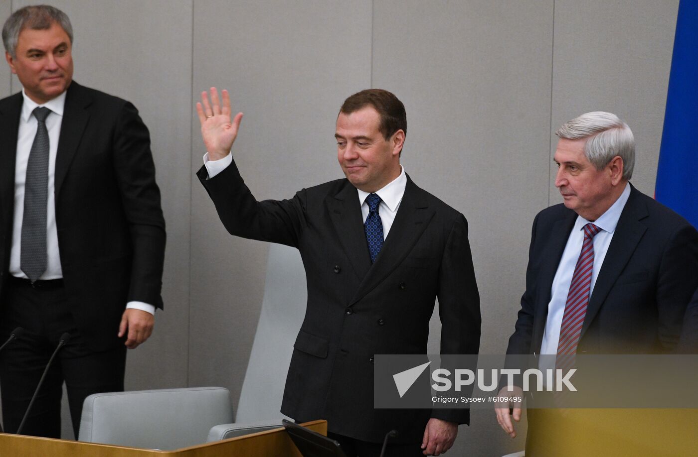 Russia Medvedev Parliament