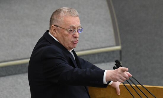 Russia Medvedev Parliament