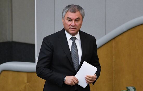 Russia Medvedev Parliament