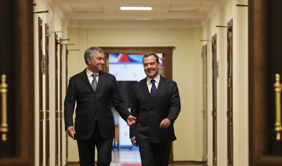 Russia Medvedev Parliament