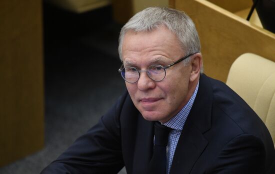 Russia Medvedev Parliament