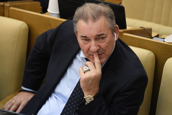 Russia Medvedev Parliament