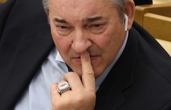 Russia Medvedev Parliament