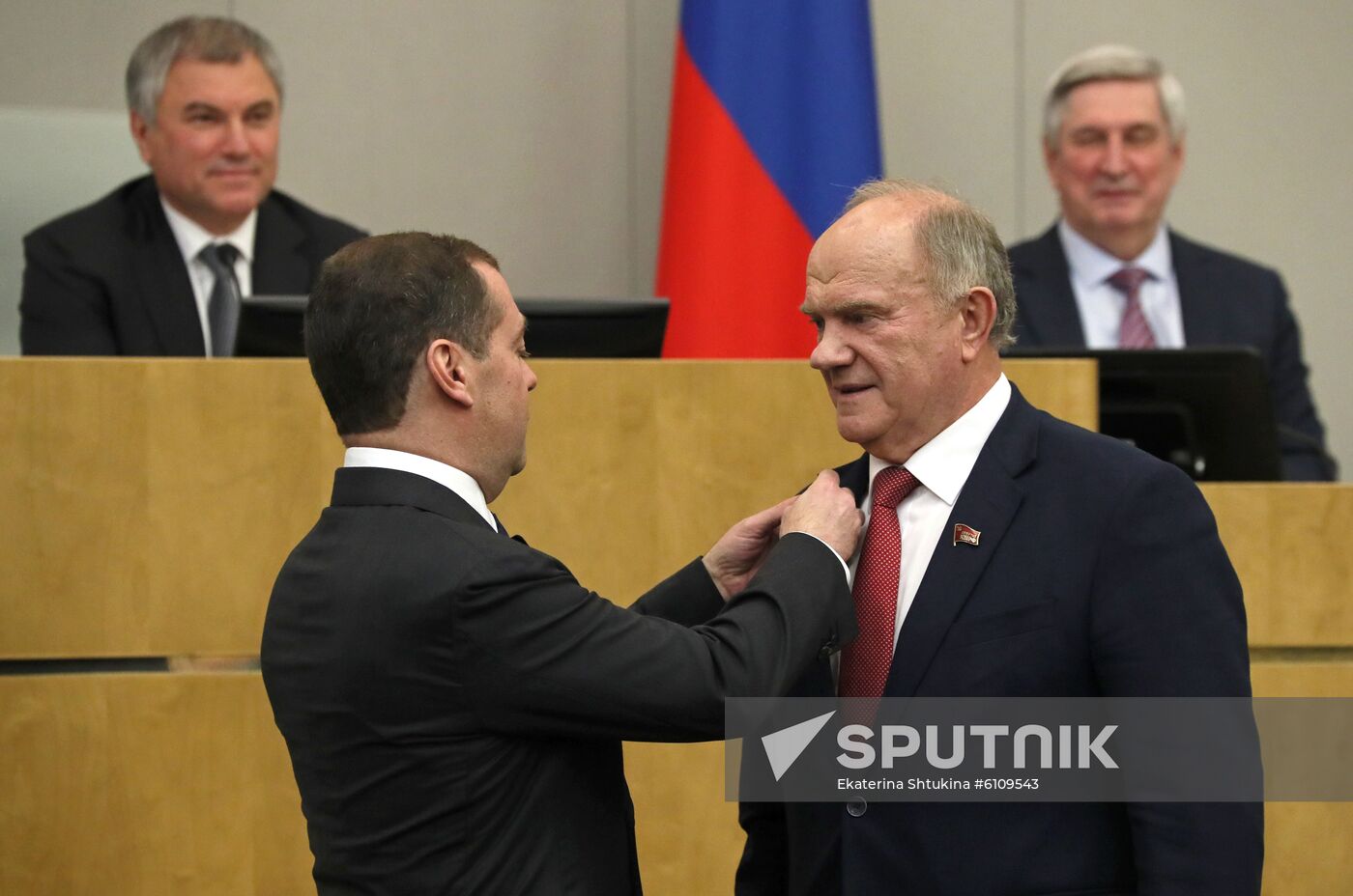 Russia Medvedev Parliament