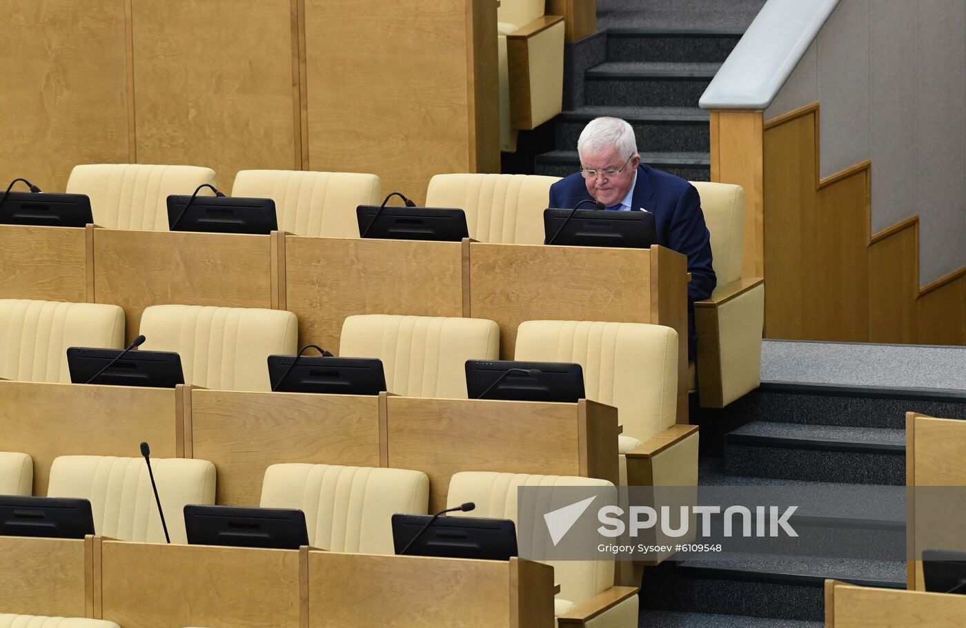 Russia Medvedev Parliament