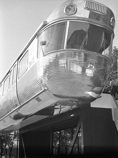 Test car for aerial cableway