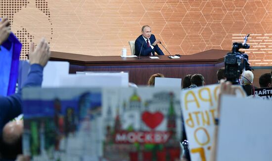 Russia Putin News Conference