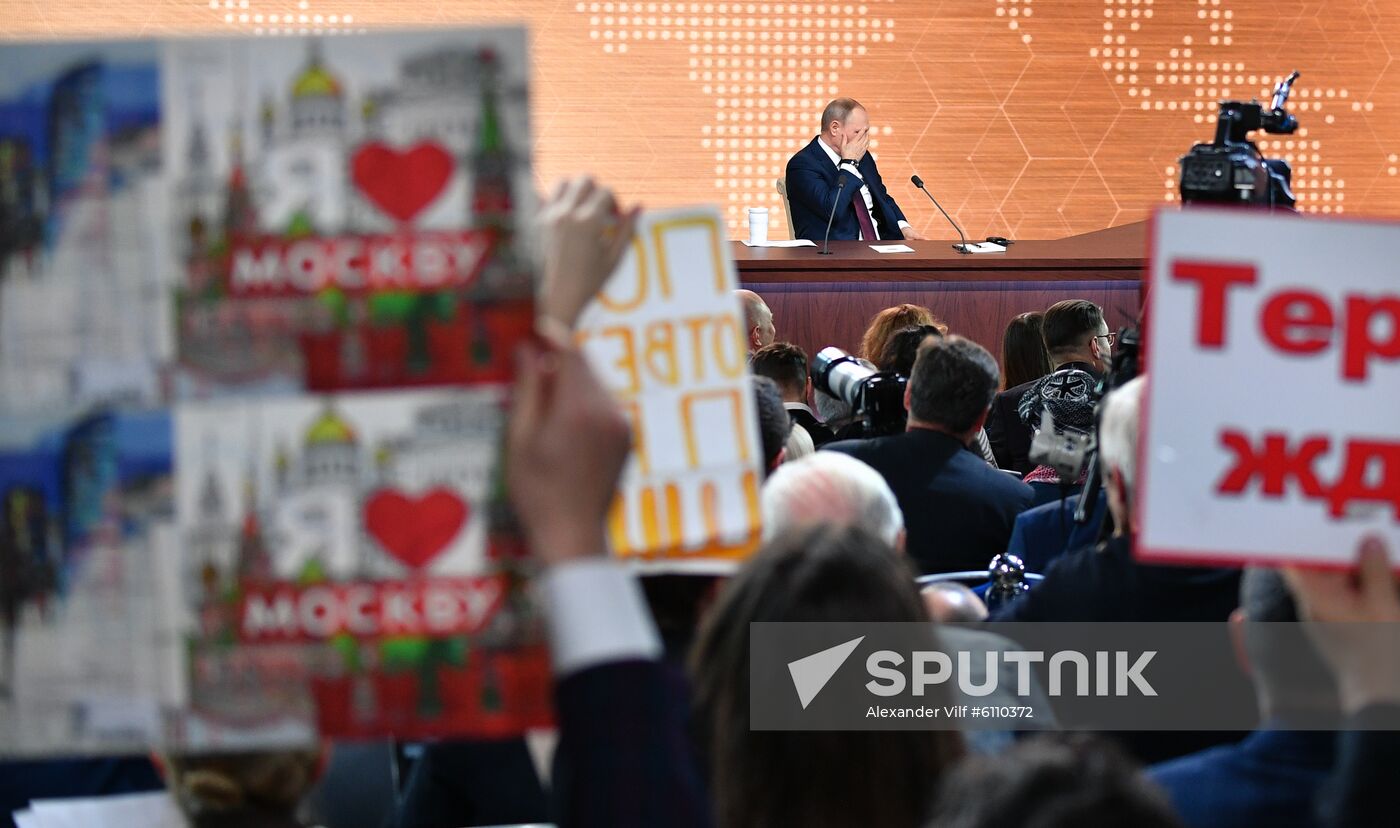 Russia Putin News Conference