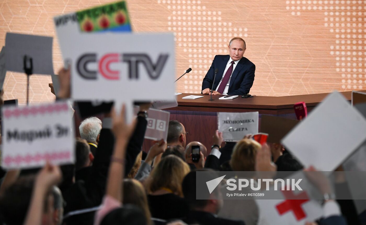Russia Putin News Conference