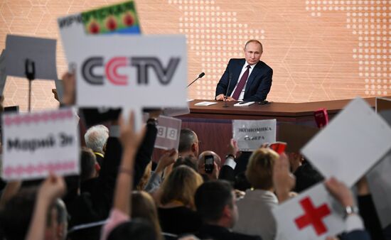 Russia Putin News Conference