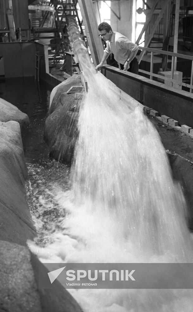 Spillway model of Chirkei hydropower plant