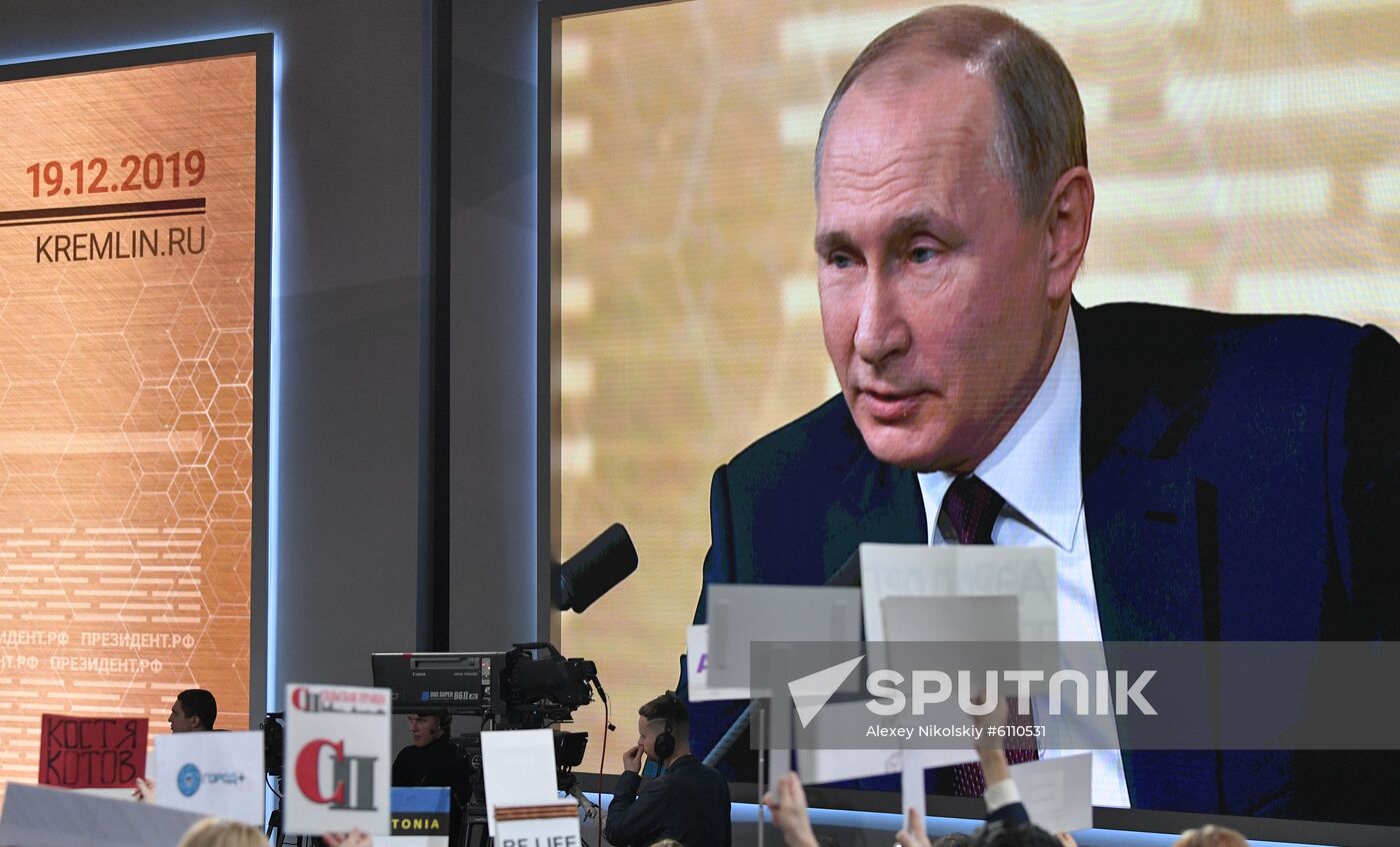 Russia Putin News Conference