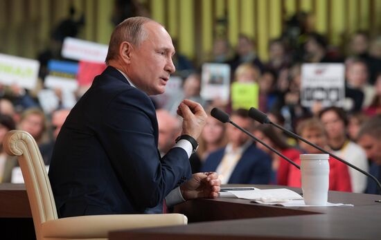 Russia Putin News Conference