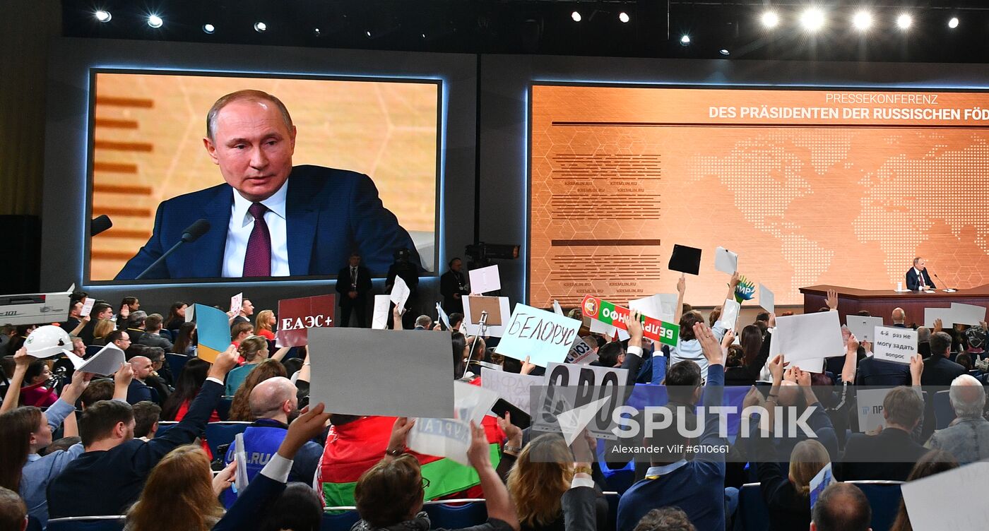 Russia Putin News Conference