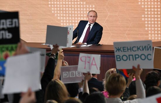 Russia Putin News Conference