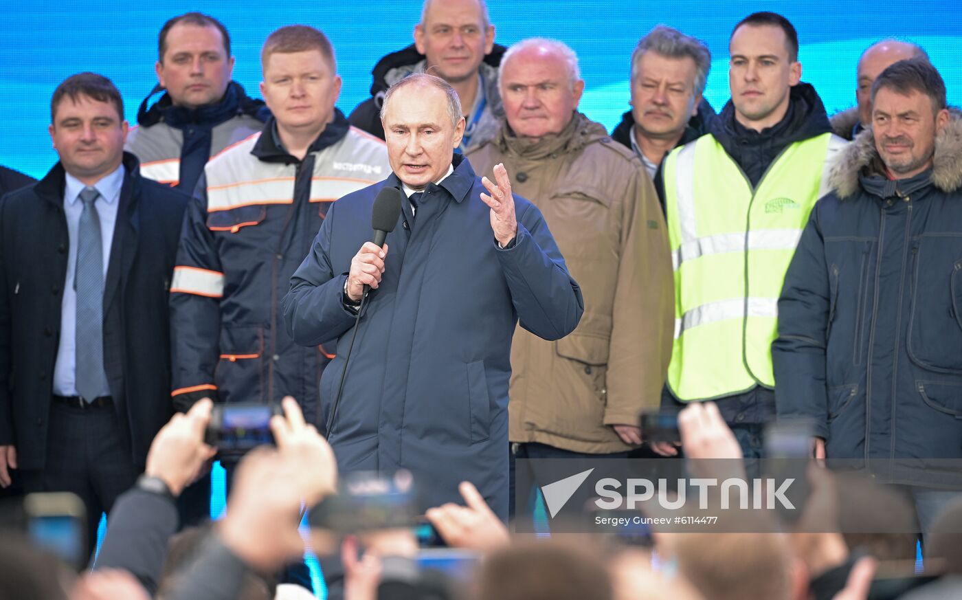 Russia Putin Crimea Railway Bridge