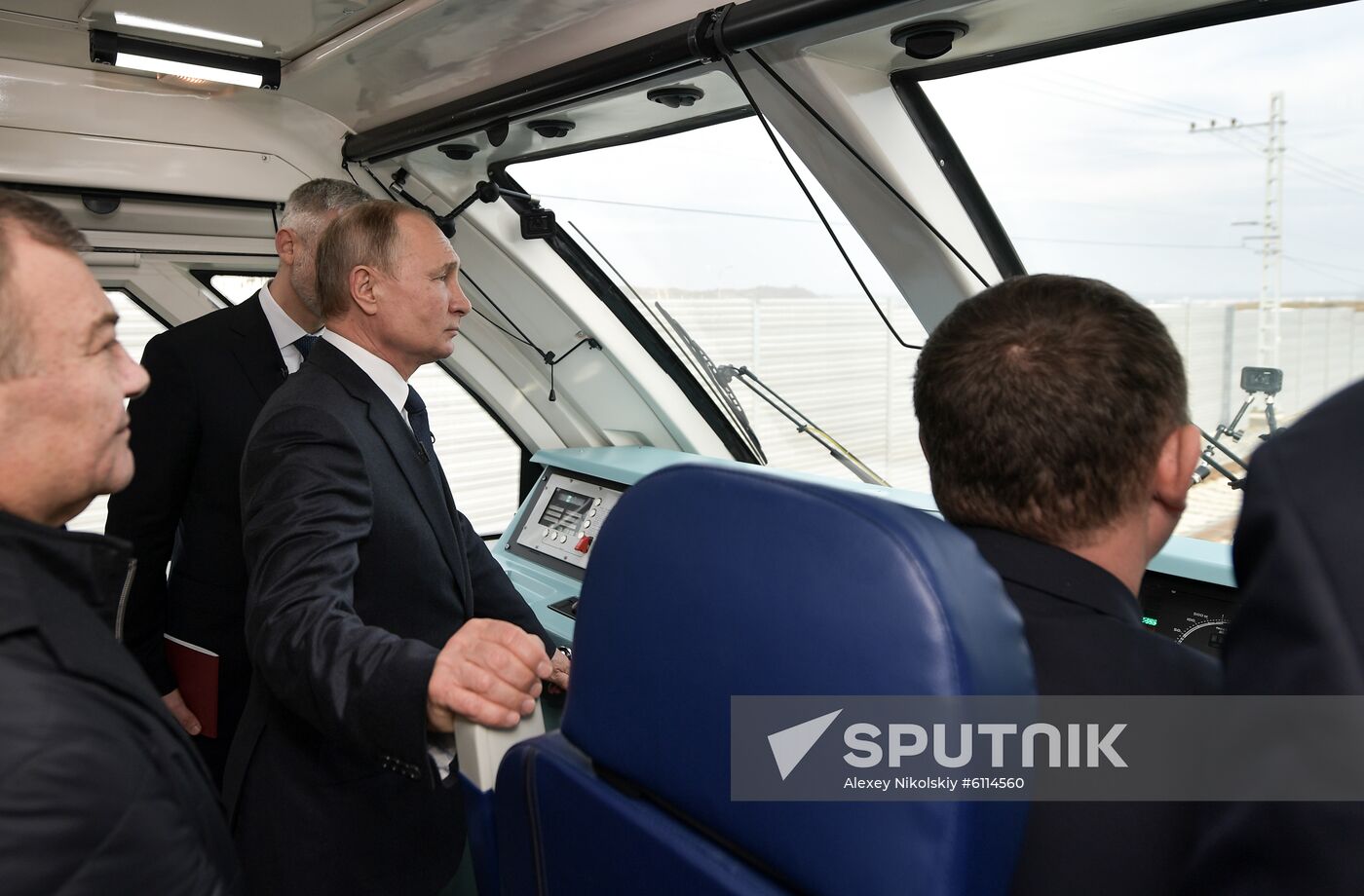 Russia Putin Crimea Railway Bridge