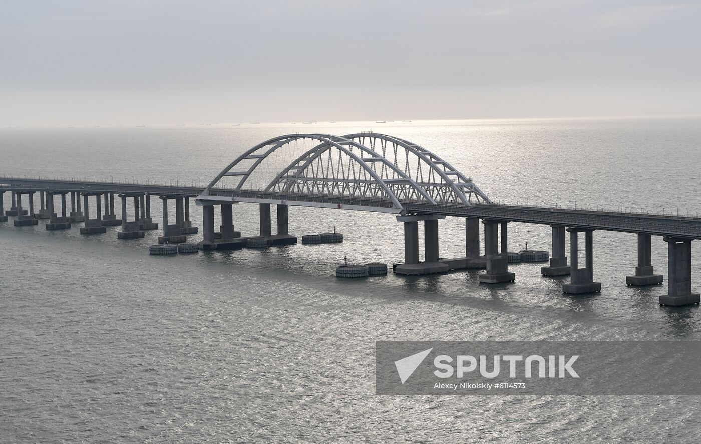 Russia Putin Crimea Railway Bridge