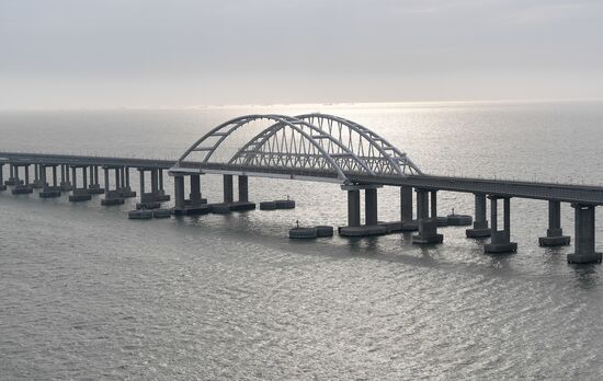 Russia Putin Crimea Railway Bridge 