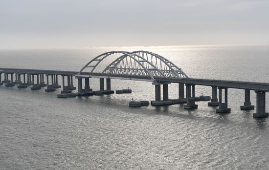 Russia Putin Crimea Railway Bridge 