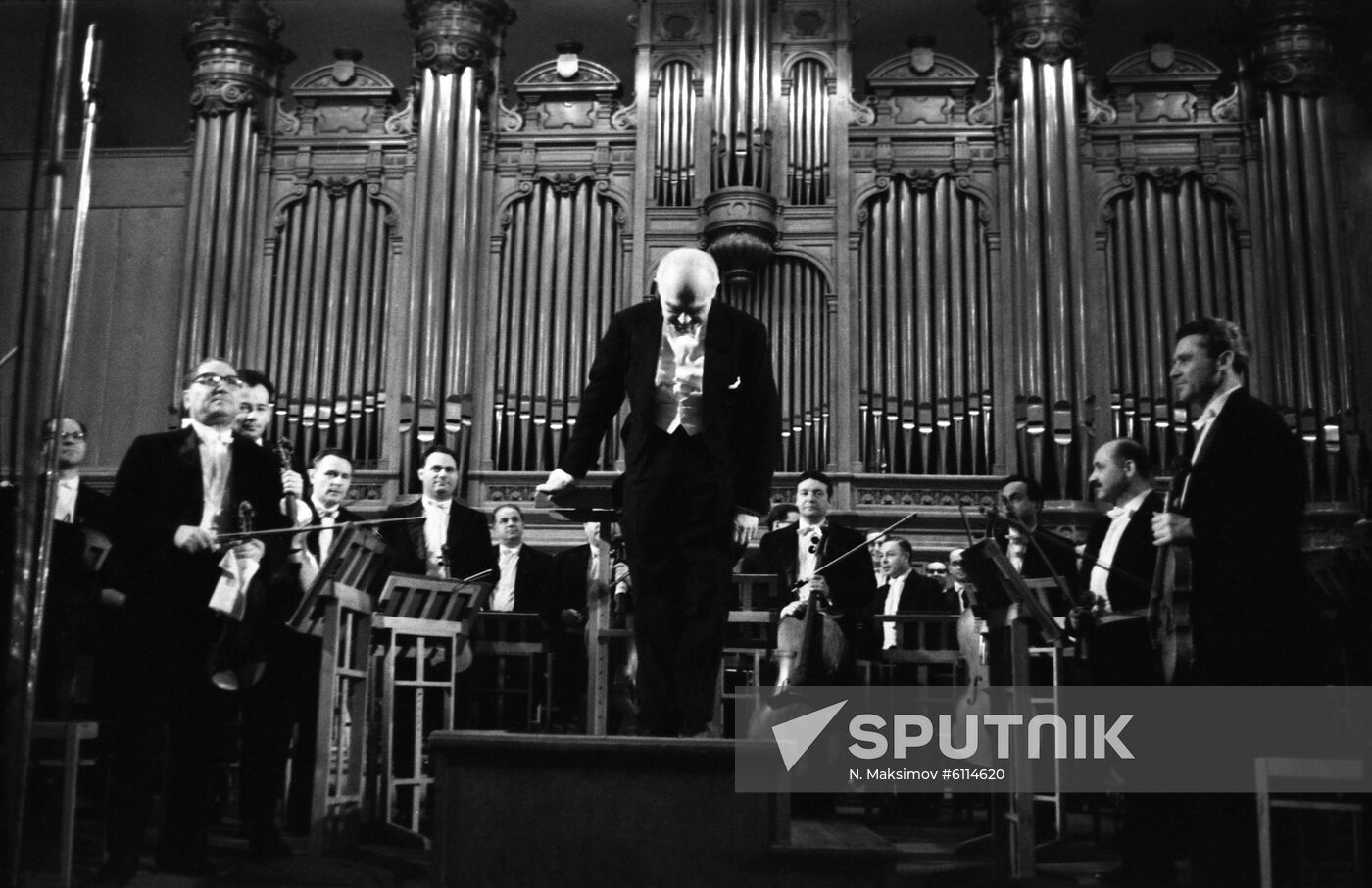 Polish conductor Paul Kletzki performs in Moscow