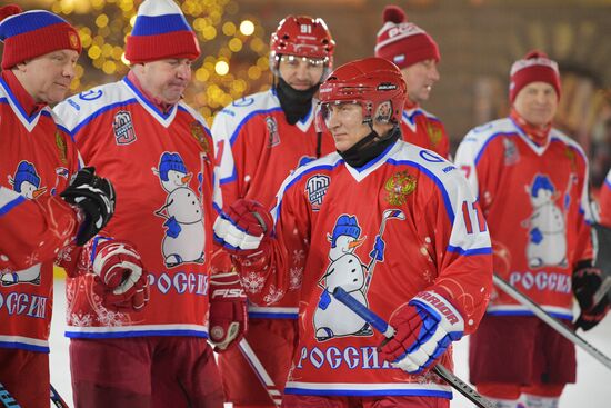 Russia Putin Ice Hockey