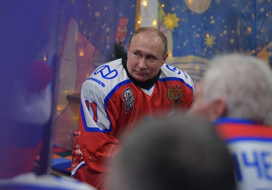 Russia Putin Ice Hockey