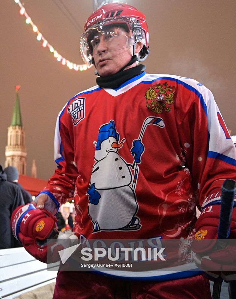 Russia Putin Ice Hockey