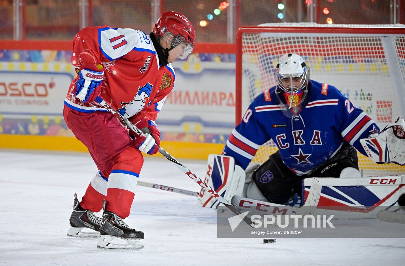 Russia Putin Ice Hockey