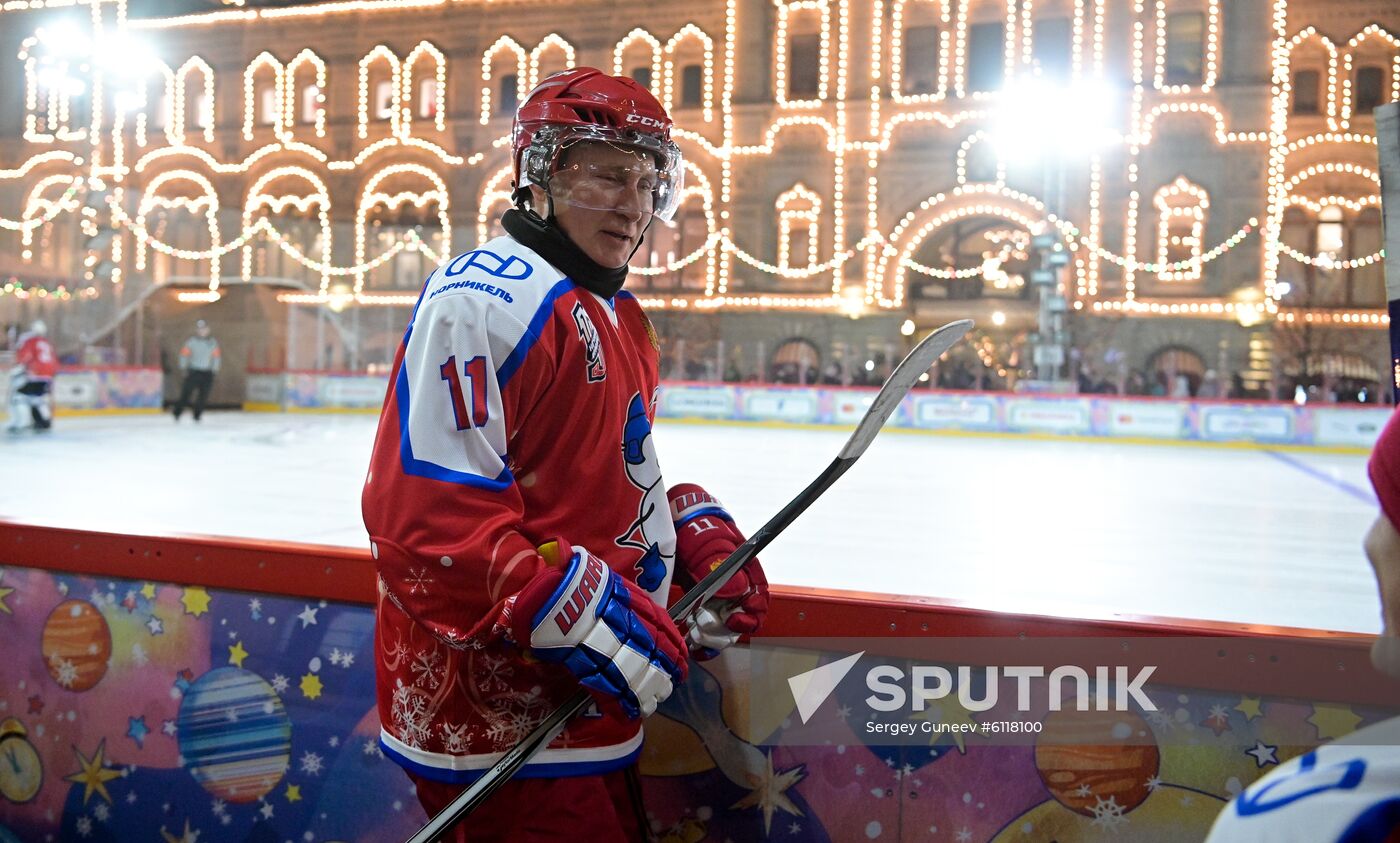 Russia Putin Ice Hockey