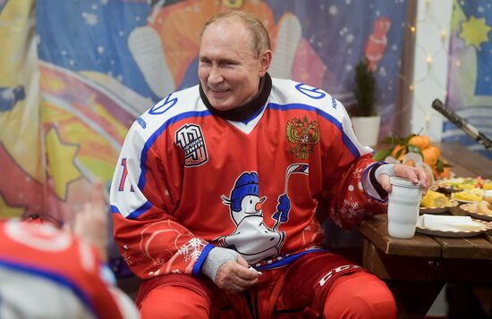 Russia Putin Ice Hockey